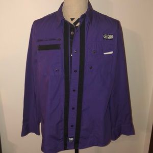 Royal Purple Men’s Button Up Cavi
